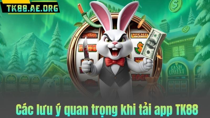 Các lưu ý quan trọng khi tải app TK88
